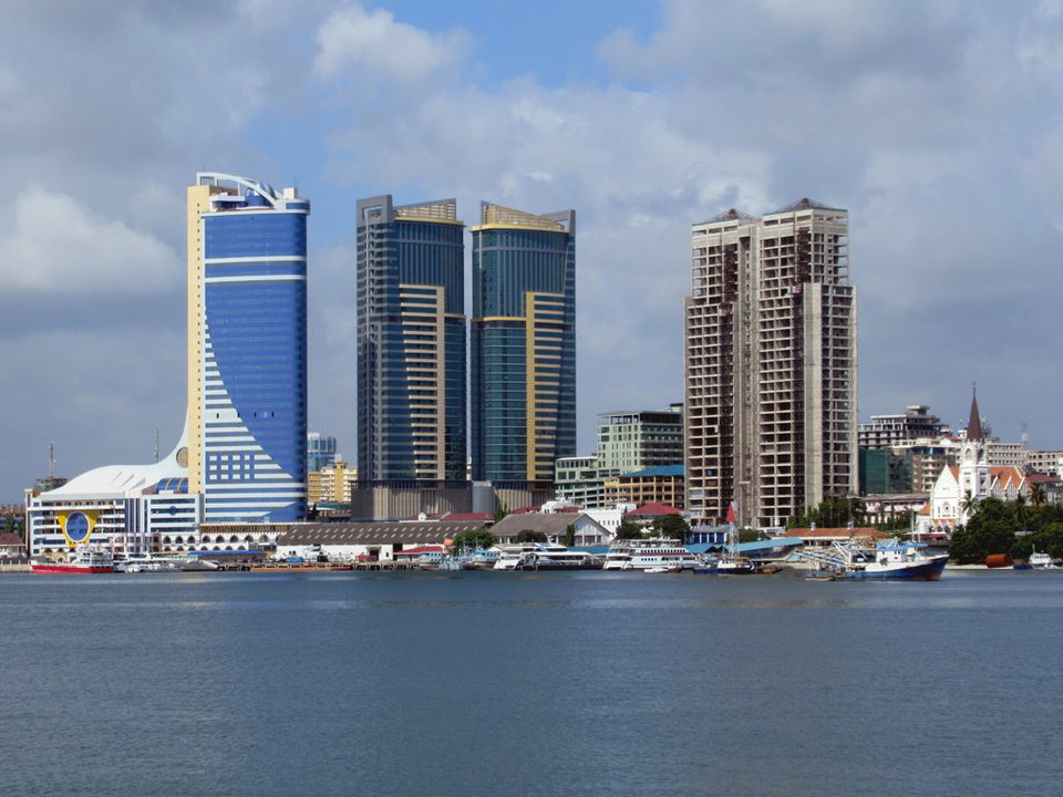 A view of Dar-es-Salaam Waterfront. Photo by David Stanley.