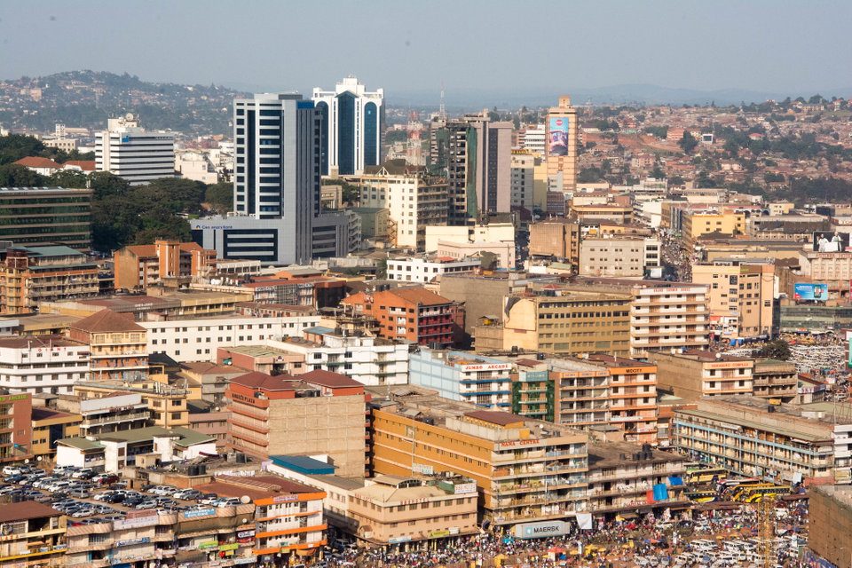 A view of Kampala City Centre skyline. Photo by Lauren Parnell Marino.