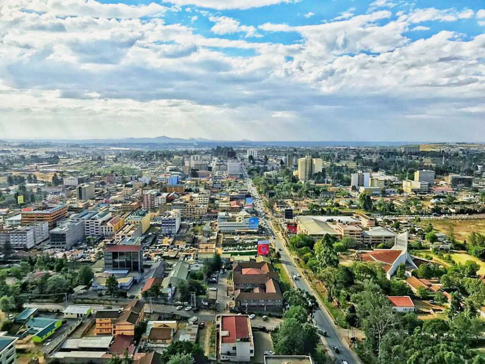 Aerial view of Eldoret city