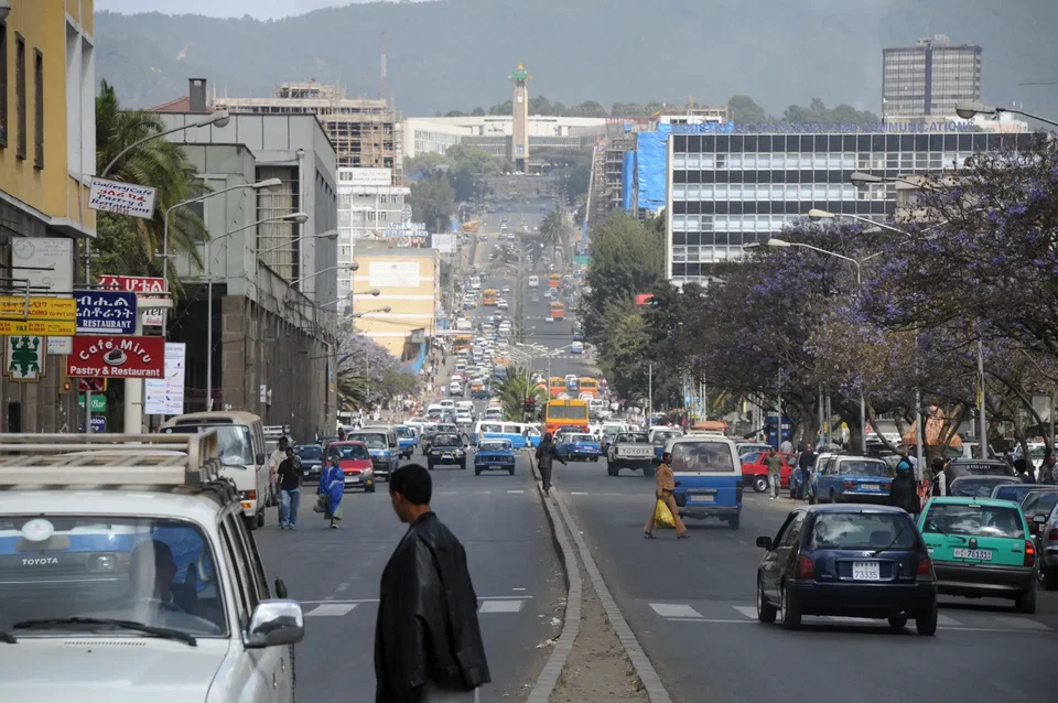 Panoramic view of Addis Ababa city skyline