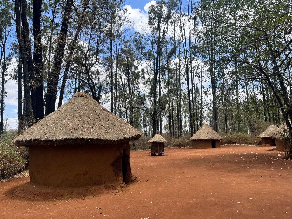 Huts from different tribes in Kenya on display at the Bomas of Kenya