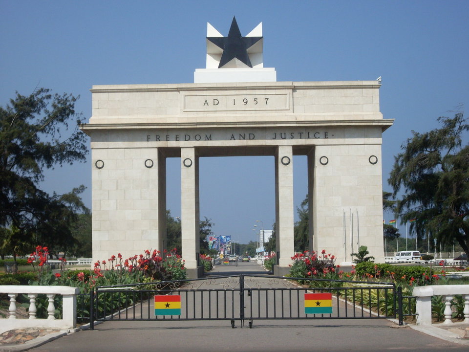 Independence Arch in Accra, Ghana. Photo by George Appiah.