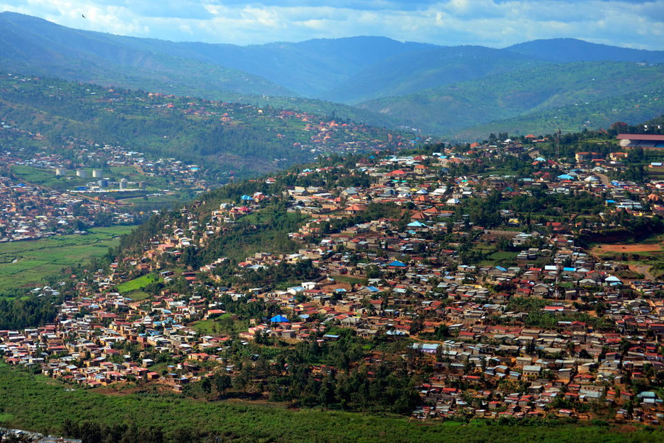 Scenic view from Kigali City Tower. Photo by Gwendolyn Stansbury.