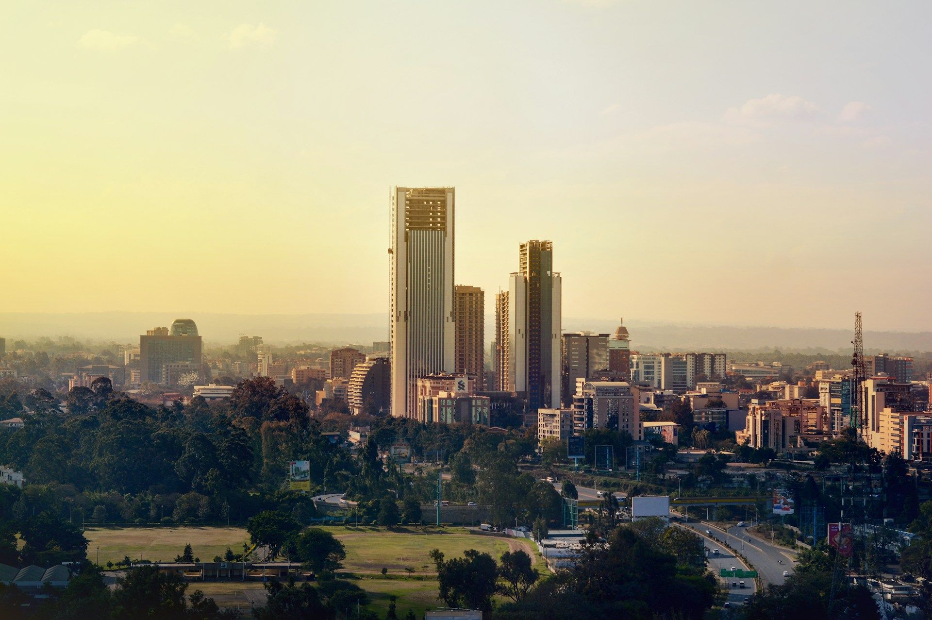 Nairobi City skyline during daytime