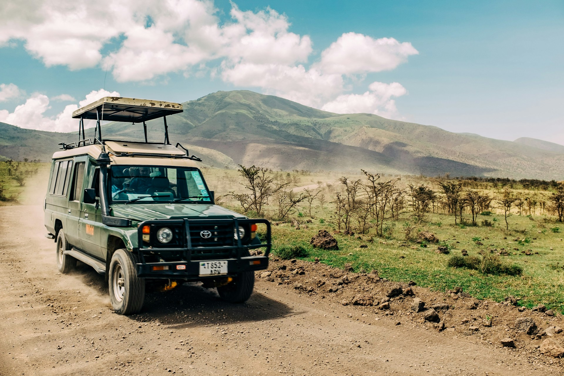 Game drive in the Serengeti National Park in Tanzania. Photo by Ashim D’Silva.