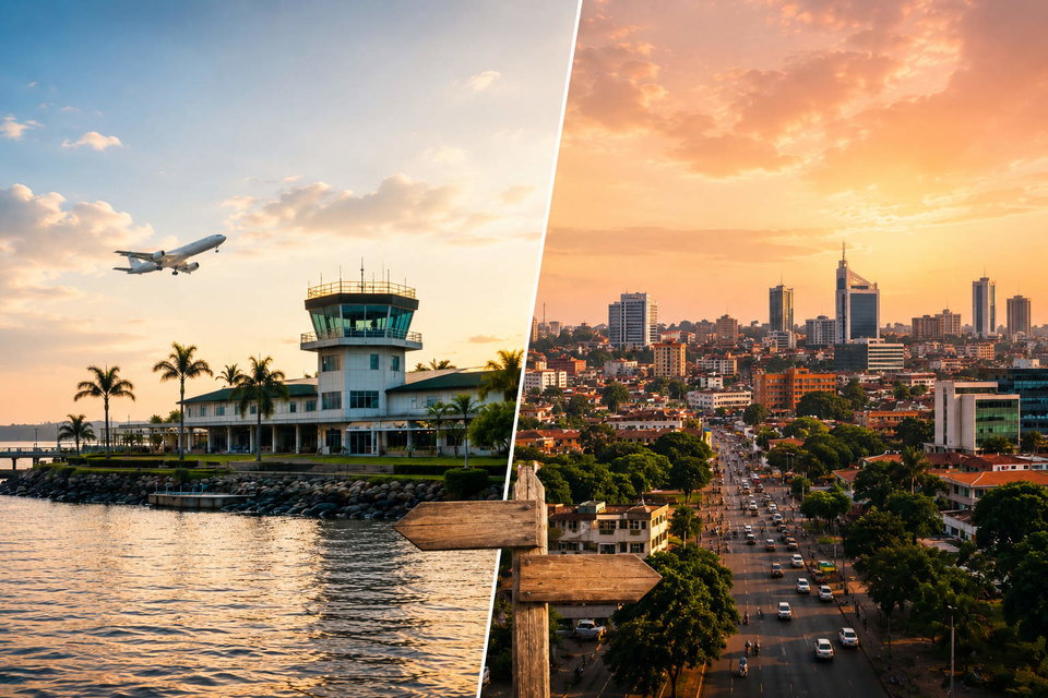 Kampala vs Entebbe comparison for places to stay in Uganda.