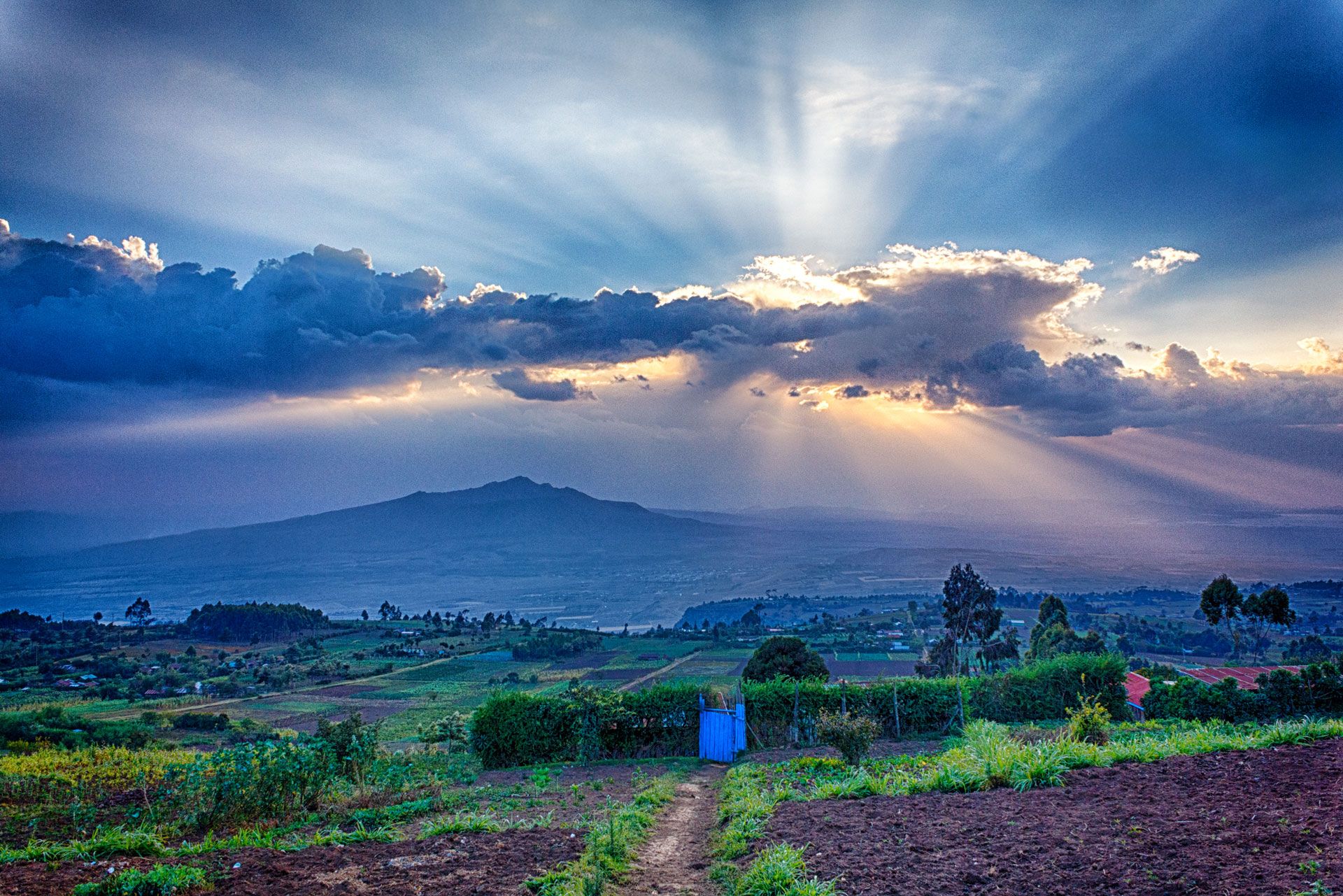 Mount Longonot at dusk