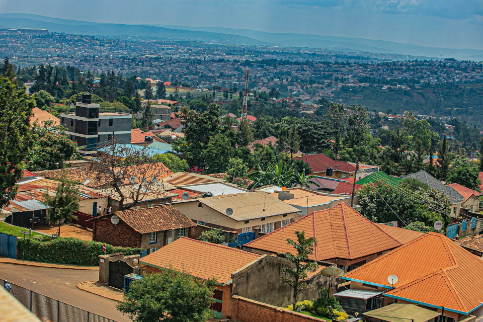 A view of Nyamirambo neighborhood of Kigali from the top of Nyarugenge District Hospital's building. Photo by Protais Benjamin MUGENZI.
